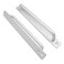 Bonsicoky 2 Pcs 244mm96 Barn Door Handle Pull Aluminum Alloy Sliding Barn Door Handle for Cabinet Closet Drawer Sliding Door Silver