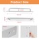 Bonsicoky 2 Pcs 244mm96 Barn Door Handle Pull Aluminum Alloy Sliding Barn Door Handle for Cabinet Closet Drawer Sliding Door Silver
