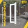 G.A.S Hardware GAS Hardware PGT 10 Sliding Glass Door Exterior Handle Exterior Replacement Patio Door Handle Outside Door Handle Replacement White