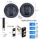 Dontay Pocket Door Keyed Lock with Handles Round Contemporary Entrance Sliding Barn Door Lock Latch Recessed 2 Sided 238 inch Backset Flush Handles Hardware 1 Matte Black
