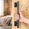 Eumtenr Rustic Barn Door Handles for Sliding Door 12 Rhombus Heavy Duty Large Design Pull Handle for DIY Sliding Barn Door Gate Shed Garage Solid Metal Material Matte Black