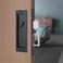 youthua Modern Pocket Door Hardware Set Privacy Lock with Finger Flush Pulls Soft Close for Sliding Barn Doors Pocket Doors Bedroom Black Privacy Lock