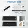 youthua Modern Pocket Door Hardware Set Privacy Lock with Finger Flush Pulls Soft Close for Sliding Barn Doors Pocket Doors Bedroom Black Privacy Lock