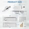youthua Modern Pocket Door Hardware Set Privacy Lock with Finger Flush Pulls Soft Close for Sliding Barn Doors Pocket Doors Bedroom Silver Keyed Lock