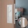 youthua Modern Pocket Door Hardware Set Privacy Lock with Finger Flush Pulls Soft Close for Sliding Barn Doors Pocket Doors Bedroom Silver Keyed Lock