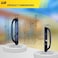 G.A.S Hardware 10 Olympus Sliding Patio Glass Door Black Offset Pull Handle Set Replacement with Keys fits 3 inches Hole Spacing and 114 to 214 Door Thickness