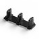 BINOTE Sliding Closet Door Floor Guide Sliding Door Guides Floor Mount for Double Bypass Door Update Adjustable 3Roller Design