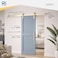 Rio Salto Gold Barn Door Hardware Kit Sliding Hardware Modern Barn Interior Gold Brushed Brass Panel Hardware 5ft Hardware ONLY Hardware Kit 5 Feet Single Door