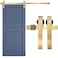 Rio Salto Gold Barn Door Hardware Kit Sliding Hardware Modern Barn Interior Gold Brushed Brass Panel Hardware 5ft Hardware ONLY Hardware Kit 5 Feet Single Door