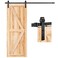 EaseLife 53 FT Sliding Barn Door Hardware Track KitBasic J PulleySlide Smoothly QuietlyEasy Install 53FT Track Kit for 3032 Wide Single Door