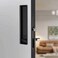 youthua Pocket Door Lock Hardware Set Privacy Handle with Hidden Pull Recessed Latch Fit for 1 916 to 2 The Thick of Wooden Doors Rectangular Black