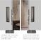 Hoconnie Pocket Door Handle Lock with Edge Pull Privacy Sliding Door Mortise Lock Recessed Sliding Door Hardware for 1 12 101516 Thickness Door Matte Black Rectangle