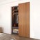 JUBEST 32 Concealed Barn Door Hardware Kit with Soft Close Mechanism Wall Mounted Invisible Sliding Door Track for Opening Width 24 to 28 Hidden Barn Door Hardware Kit Door Needs Groove