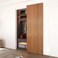 JUBEST 32 Concealed Barn Door Hardware Kit with Soft Close Mechanism Wall Mounted Invisible Sliding Door Track for Opening Width 24 to 28 Hidden Barn Door Hardware Kit Door Needs Groove