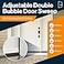 KS HardwarePatent Pending Adjustable Double Bubble Door Sweep Draft Stopper Under Door Seal for Exterior Doors 1 34 x 32 White