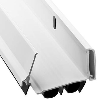 KS HardwarePatent Pending Adjustable Double Bubble Door Sweep Draft Stopper Under Door Seal for Exterior Doors 1 34 x 32 White