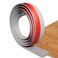 FONUNO Floor Transition Strip Self Adhesive Carpet Flooring Transitions Edging Trim Strip PVC Threshold Transitions Suitable for Threshold Height Less Than 5mm 20Ft Gray