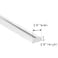 Dalrun Clear Acrylic Shower Threshold 12 X 14 WxL Transparent Shower Dam Shower Splash Guard 39 LongHalf RoundPeel and Stick