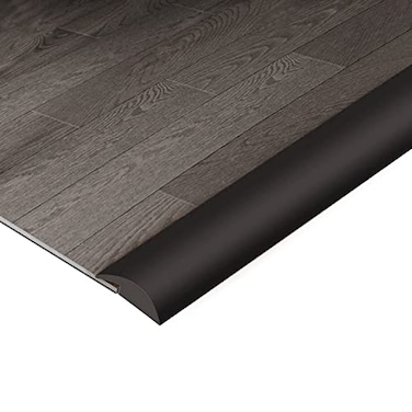 BNELL Carpet Floor Edging Trim StripSelf AdhesivePVC Floor Transition StripThresholds for Doorways with a Height Less Than 3 MM 656FTBlack
