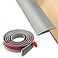 LLZHYA Floor Rubber Transition Strip Self Adhesive Carpet to Tile Transition Strip Edging Trim Strip for Threshold Transitions with a Height Less Than 5 mm02in Grey 656FT