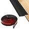 LLZHYA Floor Rubber Transition Strip Self Adhesive Carpet to Tile Transition Strip Edging Trim Strip for Threshold Transitions with a Height Less Than 5 mm02in Black 656FT