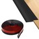 LLZHYA Floor Rubber Transition Strip Self Adhesive Carpet to Tile Transition Strip Edging Trim Strip for Threshold Transitions with a Height Less Than 5 mm02in Black 656FT