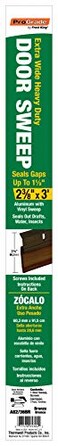 Frost King A8236BR Extra Wide Heavy Duty AlumVinyl Door Sweep 238In Wide x 36In Long Bronze