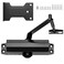 Baridwon Medium Door Closer for Home Commercial Use LetBlack Hydraulic System with No Slam Technology