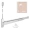 IRONWALLS Surface Vertical Rod Exit Device 32in Commercial Door Push Bar Panic Device with Single Point Top Latching Stainless Steel Emergency Exit Panic Bar for 3248 W 67ft81ft H Doors