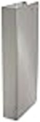 Don-Jo DonJo 90CW 22 Gauge Stainless Steel Blank WrapAround Plate with Trim Screws Satin Stainless Steel Finish 5 Width x 12 Height