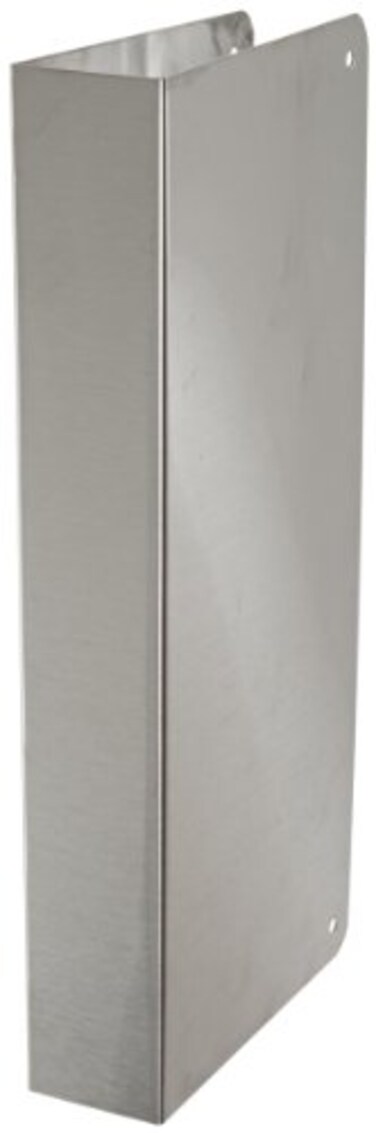 Don-Jo DonJo 90CW 22 Gauge Stainless Steel Blank WrapAround Plate with Trim Screws Satin Stainless Steel Finish 5 Width x 12 Height