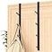 niffgaff Heavy Duty Over The Door Hooks SpaceSaving Vertical Door Hanger for Towels Coats and Accessories 2 PCS Matte Black