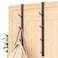 niffgaff Heavy Duty Over The Door Hooks SpaceSaving Vertical Door Hanger for Towels Coats and Accessories 2 PCS Matte Black