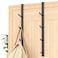 niffgaff Heavy Duty Over The Door Hooks SpaceSaving Vertical Door Hanger for Towels Coats and Accessories 2 PCS Matte Black