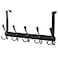 Encozy Over The Door HooksCoat Rack for Hanging Clothes Hat Towel Heavy Duty Black 1pcs