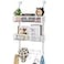 HapiRm Over The Door Organizer with Coat Hooks and 2 Baskets Stainless Steel Rustproof Over The Door Hanger Hooks for Bathroom Kitchen BedroomWhite for 176in Doors