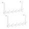 Optish Over The Door Hooks Door Hanger Hooks for Hanging Over The Doors Towel Racks for Bathroom with 12 Coat Hook Coat Rack Bathroom Accessories2 Pack White