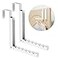 BAKON Over The Door Hanger Folding Clothes Drying Rack Folding Hanging Coat Rack for Indoor Laundry Room Compact Small Space Foldable Portable Clothing Hanger Hook Collapsible 2 Pack
