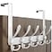 Dseap Over Door Hook 20 Upgraded Version SimpleAssembly Strong HeavyDuty Stainless Steel 5TriHook Over The Door Hanger Rack SimpleStrong Series White