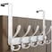 Dseap Over Door Hook 20 Upgraded Version SimpleAssembly Strong HeavyDuty Stainless Steel 5TriHook Over The Door Hanger Rack SimpleStrong Series White