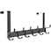 NPFVKSA Adjustable Over The Door Hanger6 Double Hooks Over Door Coat Hooks Suitable for Clothes Hats Keys Towel