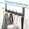 NPFVKSA Adjustable Over The Door Hanger6 Double Hooks Over Door Coat Hooks Suitable for Clothes Hats Keys Towel