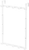 Yamazaki 4892 Door Hanger with Adjustable Height White Approx W118 x D 30 x H 181 x 181 inches 30 x 75 x 46 x 56 cm Smart 3Level Adjustable Height Door Hook