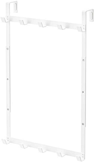 Yamazaki 4892 Door Hanger with Adjustable Height White Approx W118 x D 30 x H 181 x 181 inches 30 x 75 x 46 x 56 cm Smart 3Level Adjustable Height Door Hook