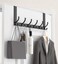KitchLife Over The Door Hooks Hanger with 7 inches Extended Arms Fits 138 Doors F18U Bathroom Towel Rack Organization Thickened 6Double Hook Matte Black
