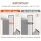 KitchLife Over The Door Hooks Hanger with 7 inches Extended Arms Fits 138 Doors F18U Bathroom Towel Rack Organization Thickened 6Double Hook Matte Black