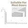 BAKON Over the Door Hooks with 10 RidgesCompact Double Folding Over the Door Hanger for Bathroom Bedroom Laundry RoomMetal Over Door Drying Rack Space Saving Over the Door Clothes Hanger1 White