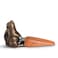 SPI Home Rabbit and Carrot Doorstop Decorative Aluminum Door Stopper with Bronze and Orange Finish 1 Piece
