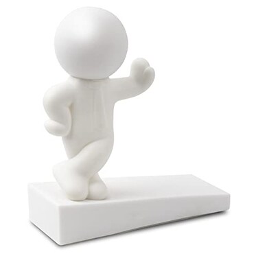 Omoojee Cute Door Stop Decorative and Sturdy Well Designed Door Stopper Effective to Hold Your Door Open 1 Pack White Patented