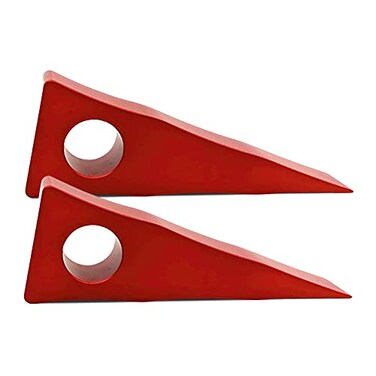 Motis Forcible Entry Wedges Door Stoppers Durable Easy to Use Firefighter Tool Aluminum Wedge to Pry Open Doors Windows More Red